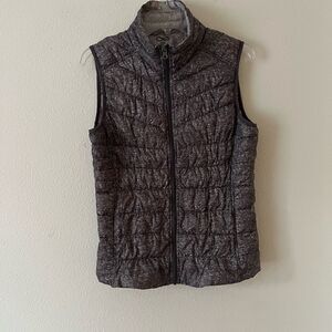 Be By Blanc Noir With Mesh Puffer Vest Zip Up 80% Down Womens Size Small